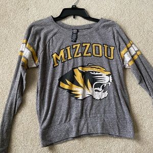 Long sleeve thin mizzou shirt